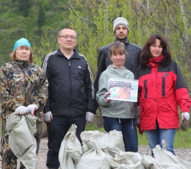 Специалисты заповедника «Кузнецкий Алатау» приняли участие в акции «Мы не хотим жить на свалке»