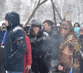 В Экоцетре шаманы провели обряд на благополучие всего Кузбасса